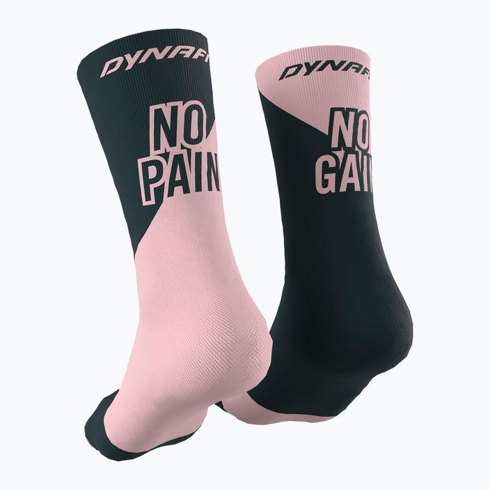 Bėgimo kojinės DYNAFIT No Pain No Gain pale rose/bluberry 2