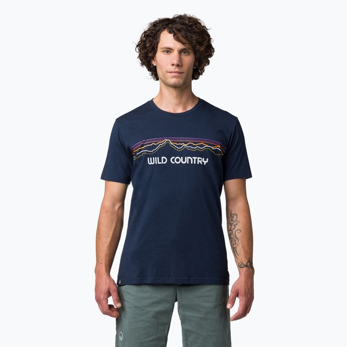 Vyriški marškinėliai Wild Country Stamina navy