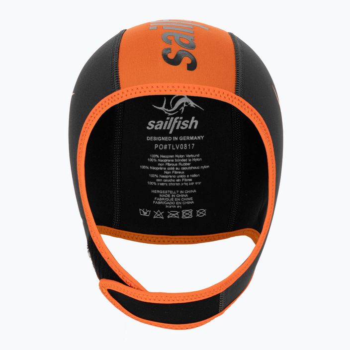 Sailfish Silikoninė juoda/oranžinė plaukimo kepurė NEOPRENE CAP 2