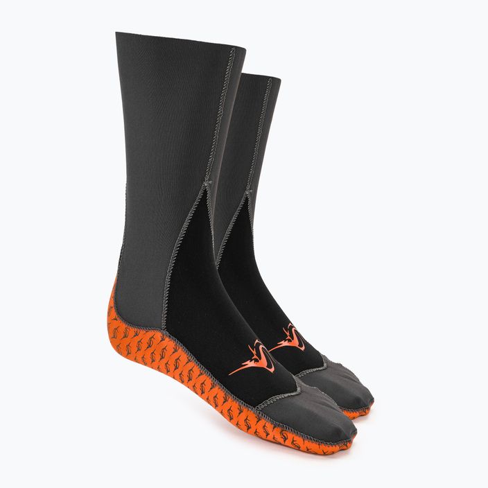 Sailfish neopreninės kojinės juodos ir oranžinės spalvos