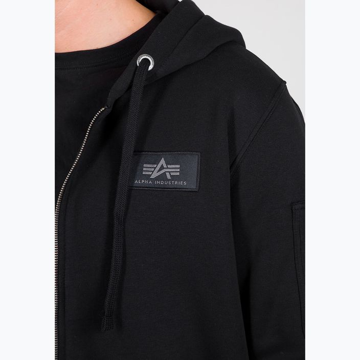 Vyriškas džemperis Alpha Industries Back Print Zip black 4