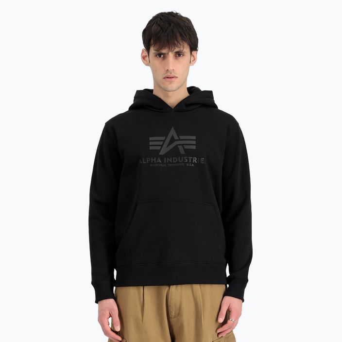 Vyriškas džemperis Alpha Industries Basic Carbon Hoody black