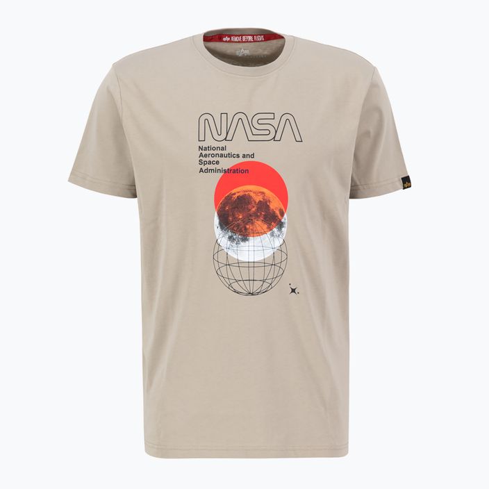 Vyriški marškinėliai Alpha Industries NASA Orbit T vintage sand 3