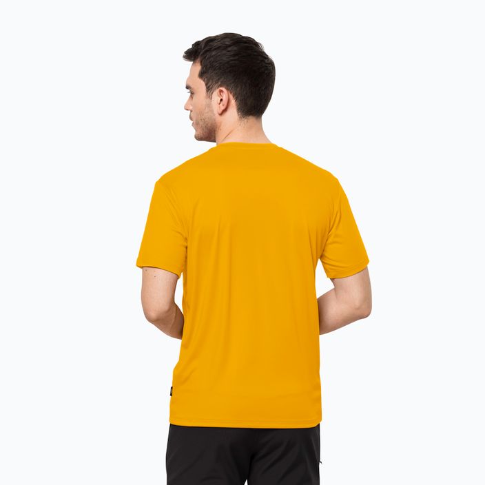 Jack Wolfskin vyriški trekingo marškinėliai Tech yellow 1807071_3802 2