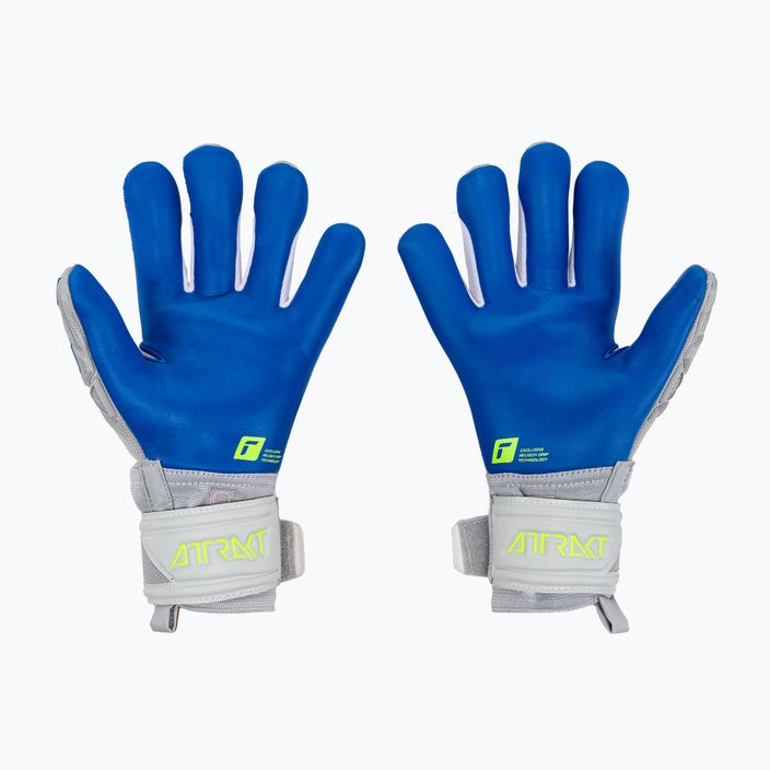 Reusch Attrakt Freegel Silver Finger Support Junior vaikiškos vartininko pirštinės pilkos 5272230-6006 2