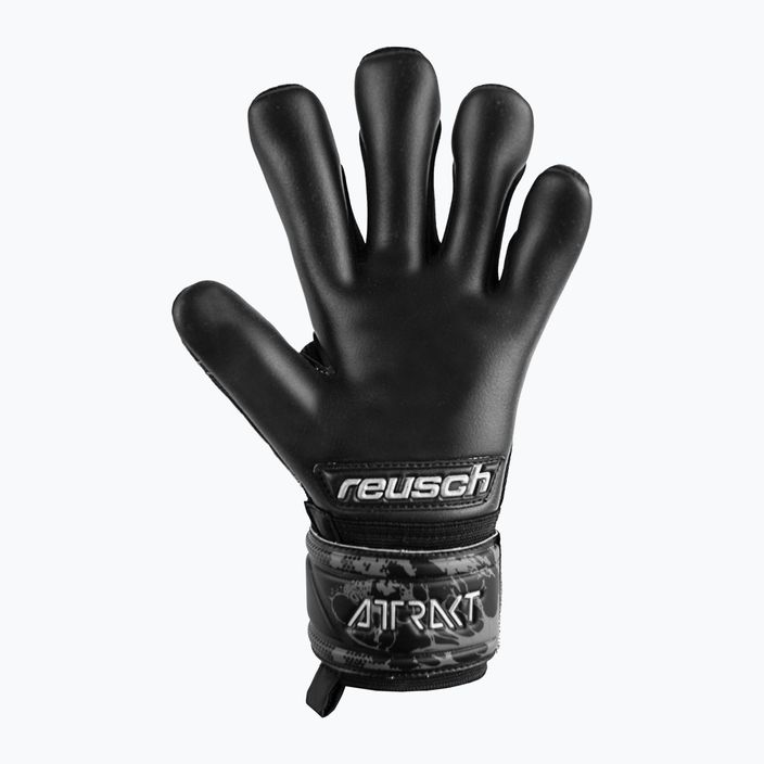Reusch Attrakt Infinity Finger Support Junior vaikiškos vartininko pirštinės juodos 5372720-7700 5