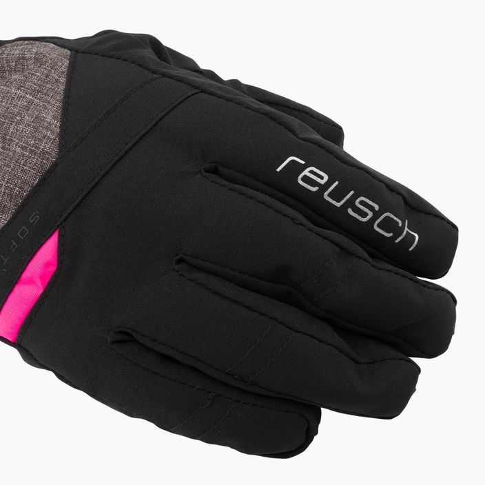 Moteriškos slidinėjimo pirštinės Reusch Helena R-Tex Xt black/black melange/pink glo 4