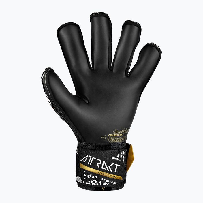 Vartininko pirštinės Reusch Attrakt Gold X Evolution Cut Finger Support black/gold/white/black 3