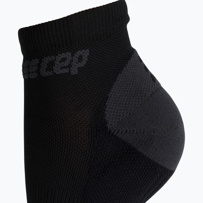 CEP Low-Cut 3.0 moterų bėgimo kompresinės kojinės juodos WP4AVX2 3