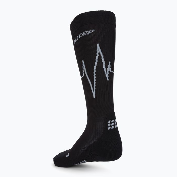 CEP Heartbeat moteriškos kompresinės bėgimo kojinės juodos WP20KC3 2