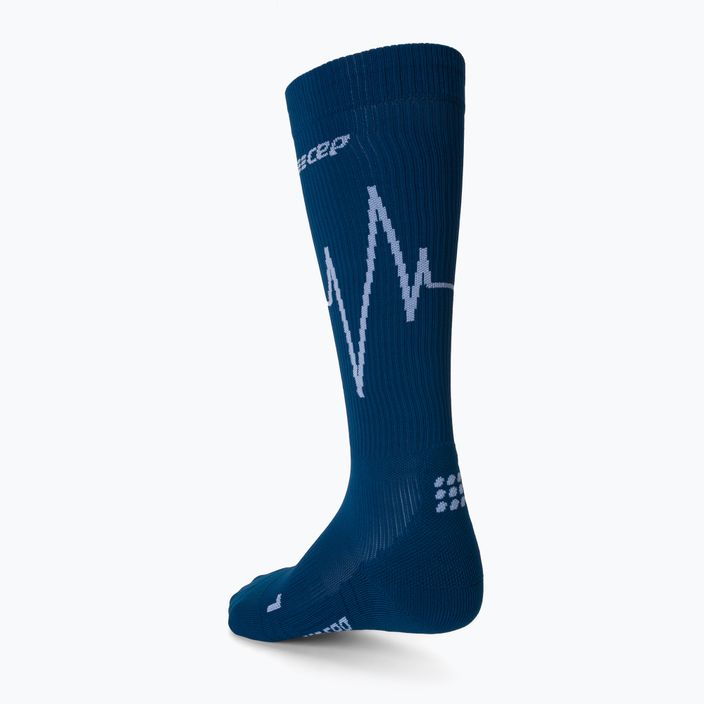 CEP Heartbeat moteriškos kompresinės bėgimo kojinės mėlynos WP20NC2 2