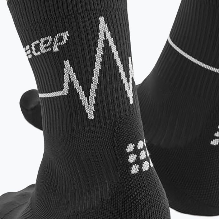CEP Heartbeat moteriškos kompresinės bėgimo kojinės juodos WP2CKC2 6