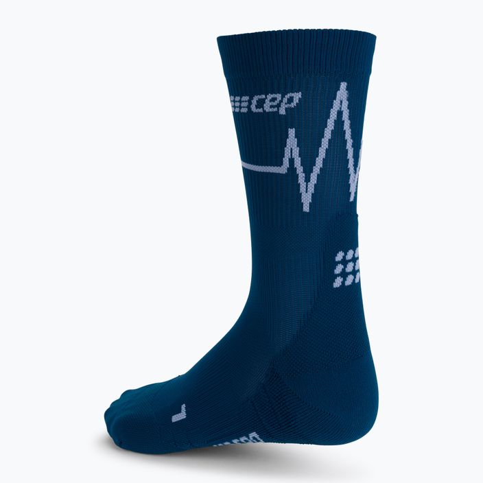 CEP Heartbeat vyriškos kompresinės bėgimo kojinės mėlynos WP3CNC2 2