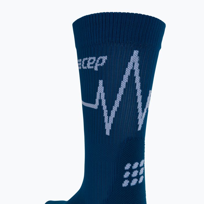 CEP Heartbeat vyriškos kompresinės bėgimo kojinės mėlynos WP3CNC2 3