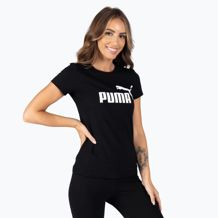 Moteriški treniruočių marškinėliai PUMA ESS Logo Tee black 586774 01