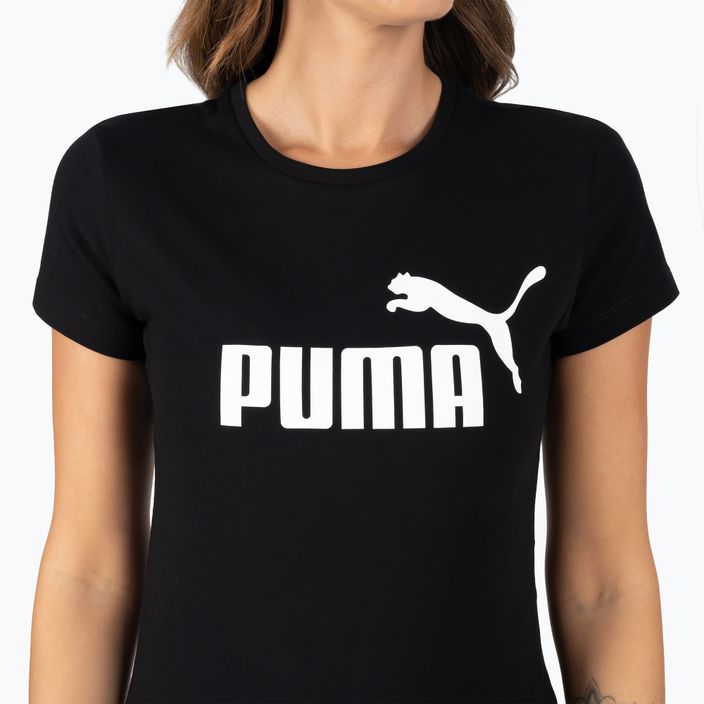 Moteriški treniruočių marškinėliai PUMA ESS Logo Tee black 586774 01 4