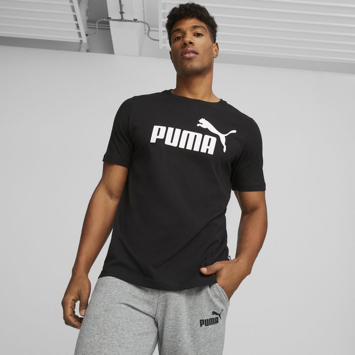 Vyriški marškinėliai PUMA Ess Logo Tee puma black 3