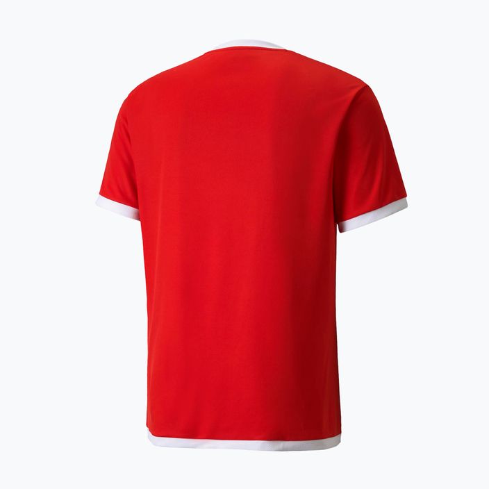 Vyriški PUMA teamLIGA Jersey futbolo marškinėliai raudoni 704917 01 7