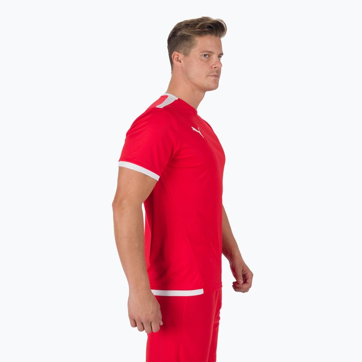 Vyriški PUMA teamLIGA Jersey futbolo marškinėliai raudoni 704917 01 3