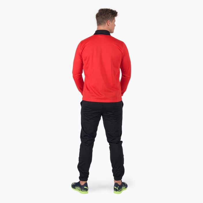 PUMA vyriškas sportinis kostiumas Individualrise Tracksuit black/red 657534 01 2
