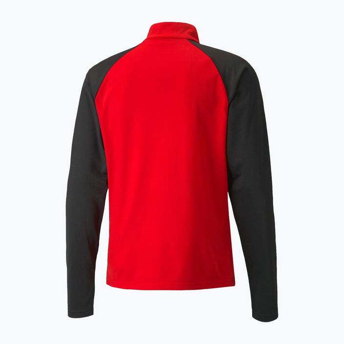 PUMA Teamliga 1/4 Zip Top futbolo marškinėliai raudona/juoda 657236 01 7