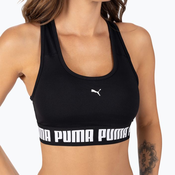 PUMA Mid Impact Puma Strong PM fitneso liemenėlė juoda 521599 01 4