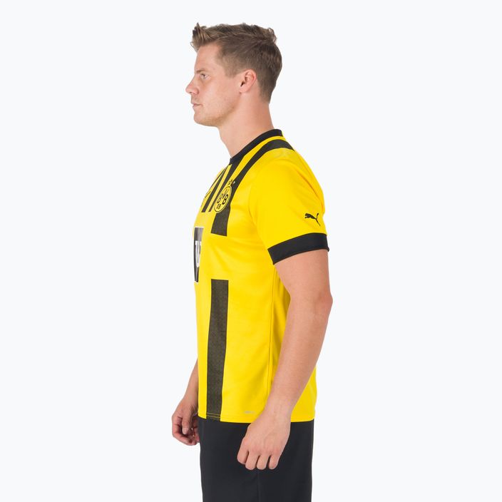 Vyriški futbolo marškinėliai PUMA Bvb Home Jersey Replica Sponsor yellow and black 765883 01 3