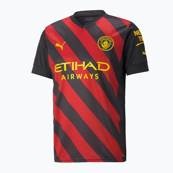 Vyriški futbolo marškinėliai PUMA Mcfc Away Jersey Replica black/red 765722 02 7