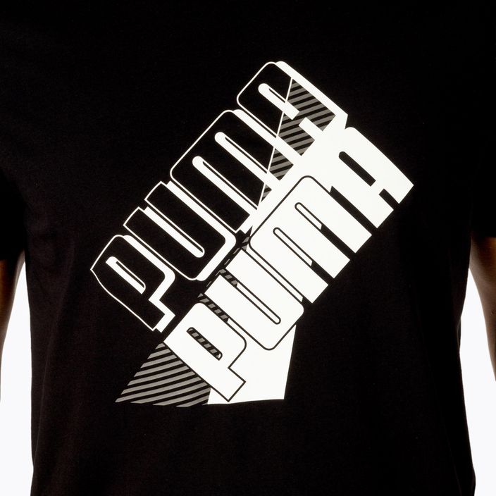 Vyriški treniruočių marškinėliai PUMA Power Logo Tee black 849788 01 5