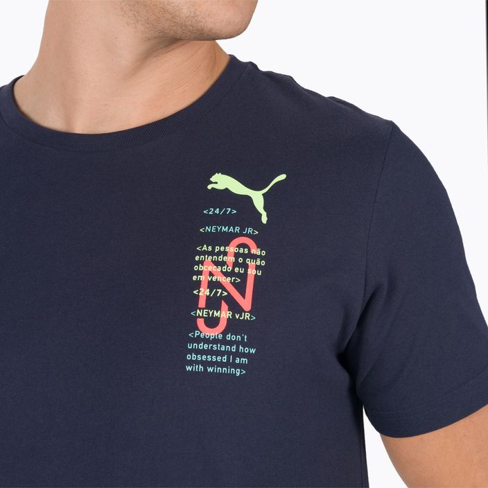 Vyriški futbolo marškinėliai PUMA Neymar Jr. 24/7 Graphic navy blue 605814 09 4
