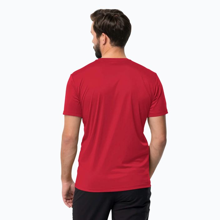 Vyriški žygių marškinėliai Jack Wolfskin Tech red glow 2