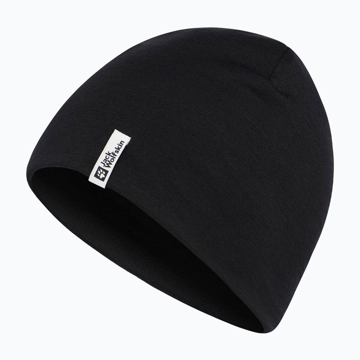 Žieminė kepurė Jack Wolfskin Rib Merino black