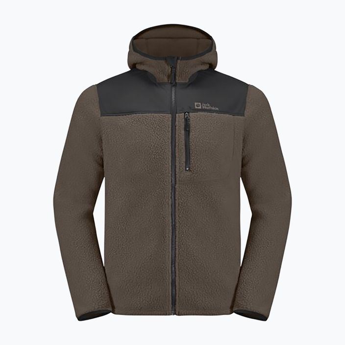 Vyriškas fliso džemperis Jack Wolfskin Kammweg Pile Fz cold coffee