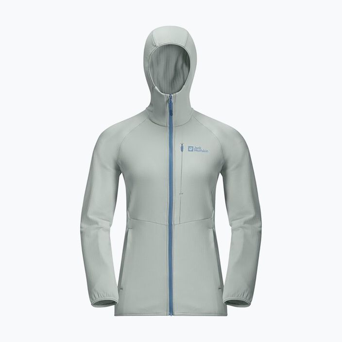 Moteriškas fliso džemperis Jack Wolfskin Kolbenberg Hooded Fz cool grey 2