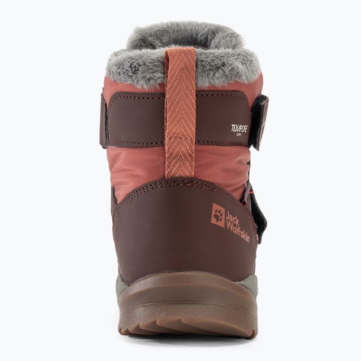 Vaikiški batai Jack Wolfskin Polar Bear-B Texapore Mid Vc dark mahogany 6