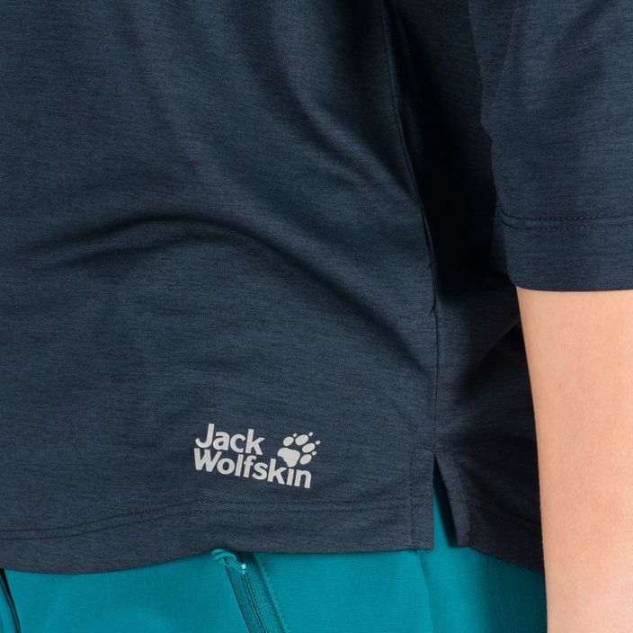 Jack Wolfskin moteriški trekingo marškinėliai Pack & Go navy blue 1806654_1010 5