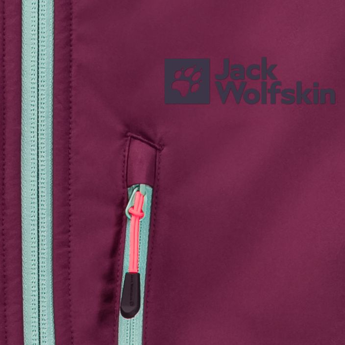 Jack Wolfskin Alpspitze Hoody moteriška slidinėjimo striukė violetinė 1307391_1014 11