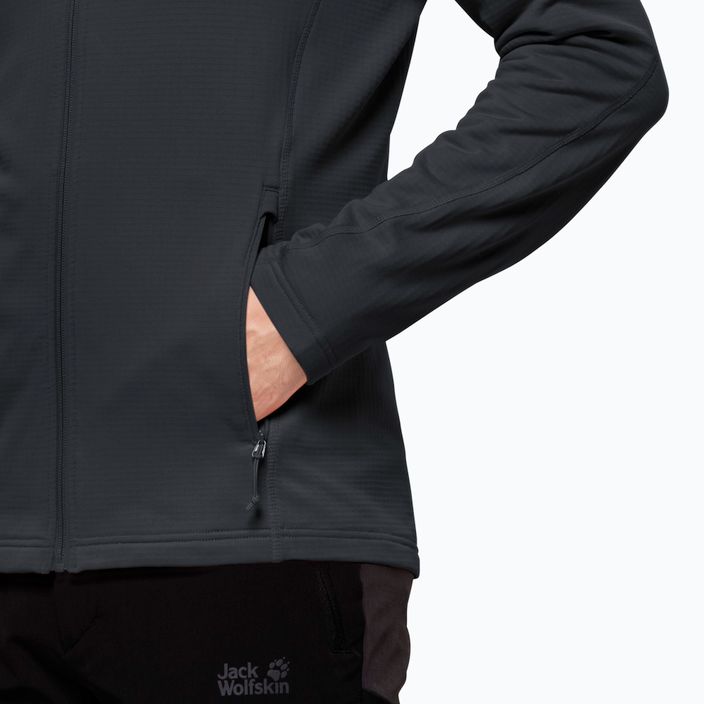 Jack Wolfskin vyriški sportiniai marškinėliai Kolbenberg FZ black 1710521 3