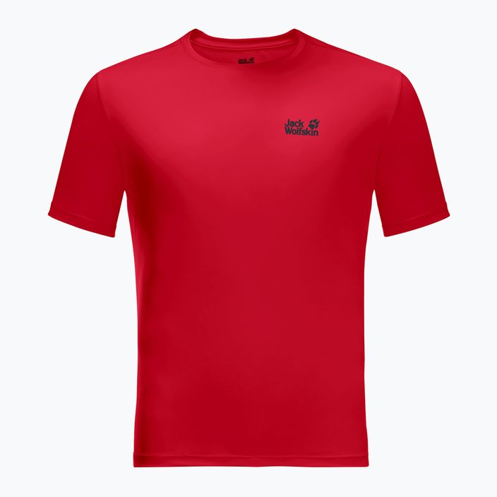 Jack Wolfskin vyriški trekingo marškinėliai Tech red 1807071_2206 3