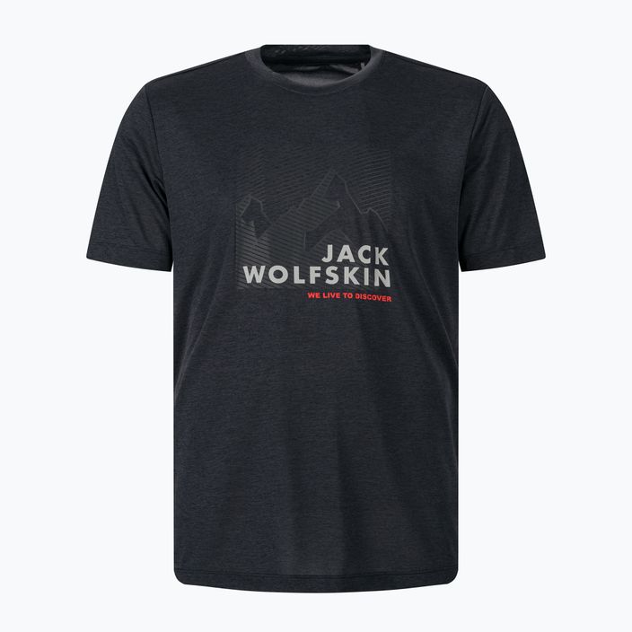 Vyriški marškinėliai Jack Wolfskin Hiking Graphic Grey 1808761_6230 4