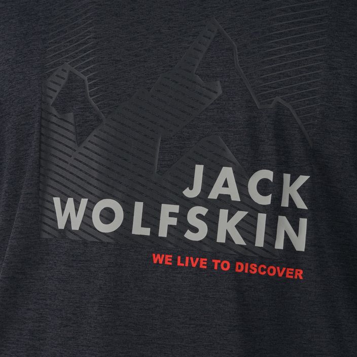 Vyriški marškinėliai Jack Wolfskin Hiking Graphic Grey 1808761_6230 6
