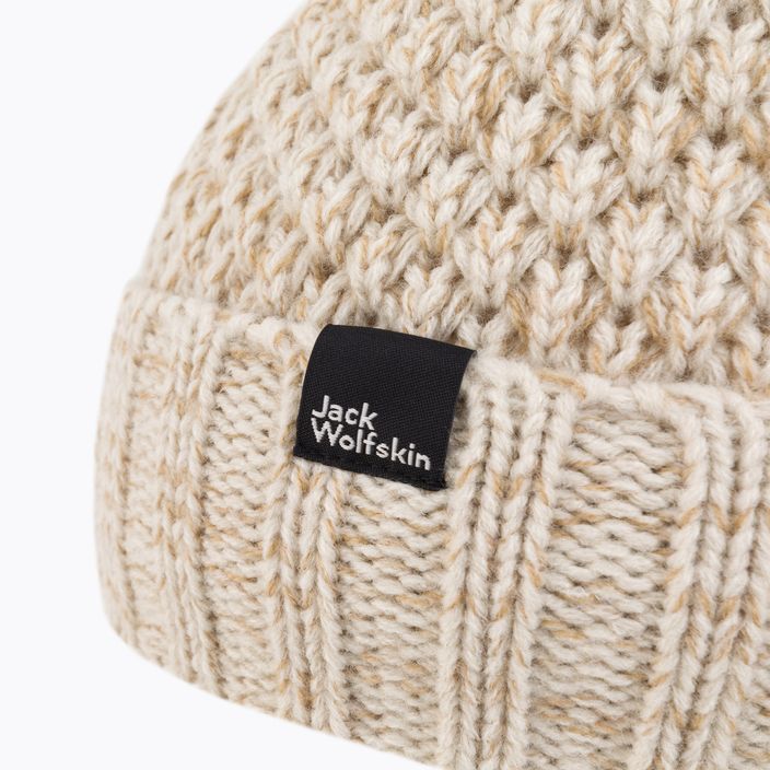 Moteriška žieminė kepurė Jack Wolfskin Highloft Knit beige 1908011 3