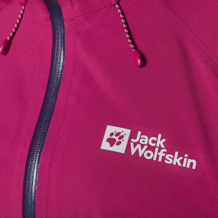 Jack Wolfskin Highest Peak moteriška striukė nuo lietaus raudona 1115121_2198_003 8