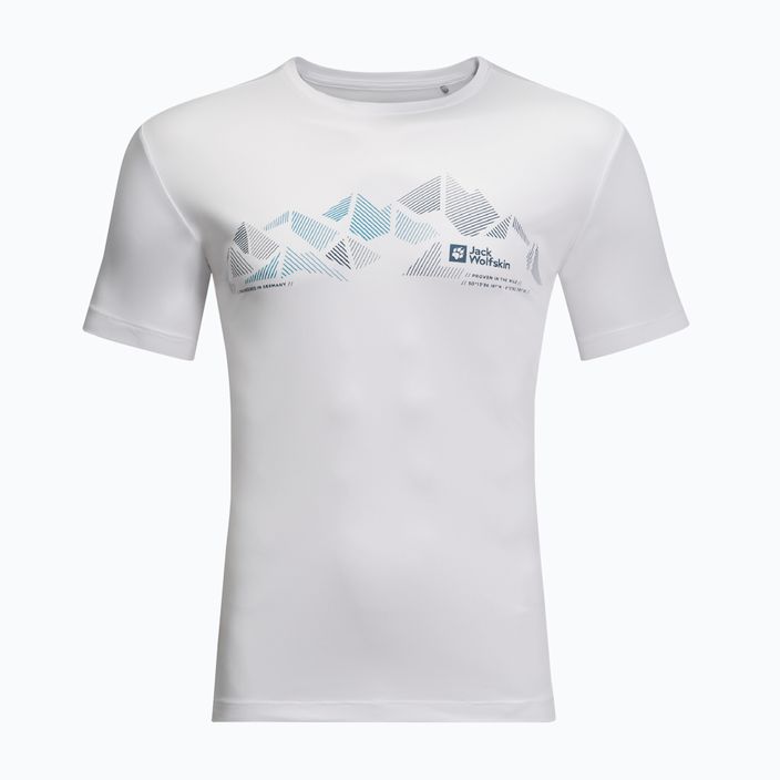 Vyriški Jack Wolfskin Peak Graphic trekingo marškinėliai balti 1807183 4