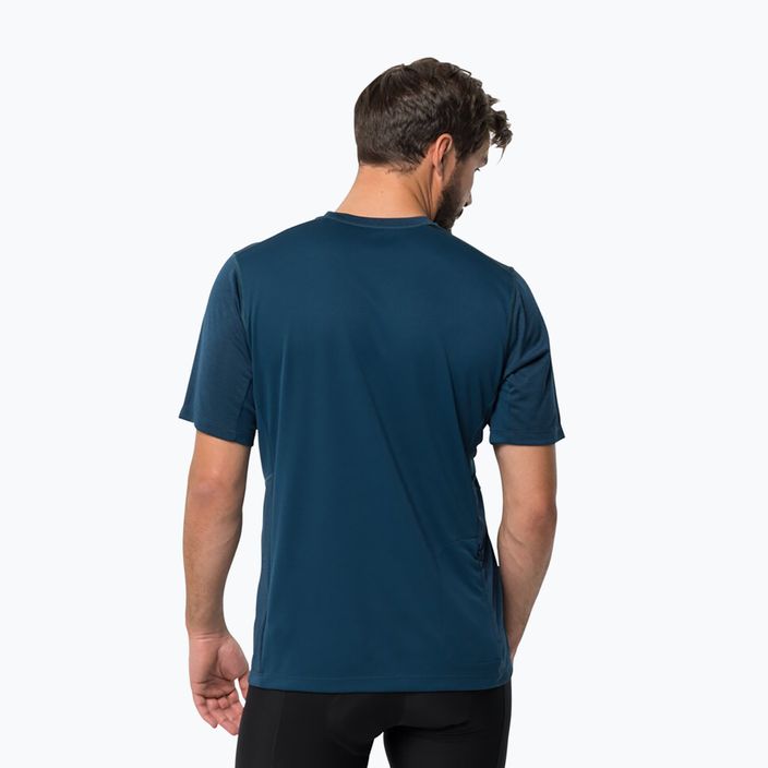 Jack Wolfskin vyriški trekingo marškinėliai Morobbia Vent navy blue 1809291 2