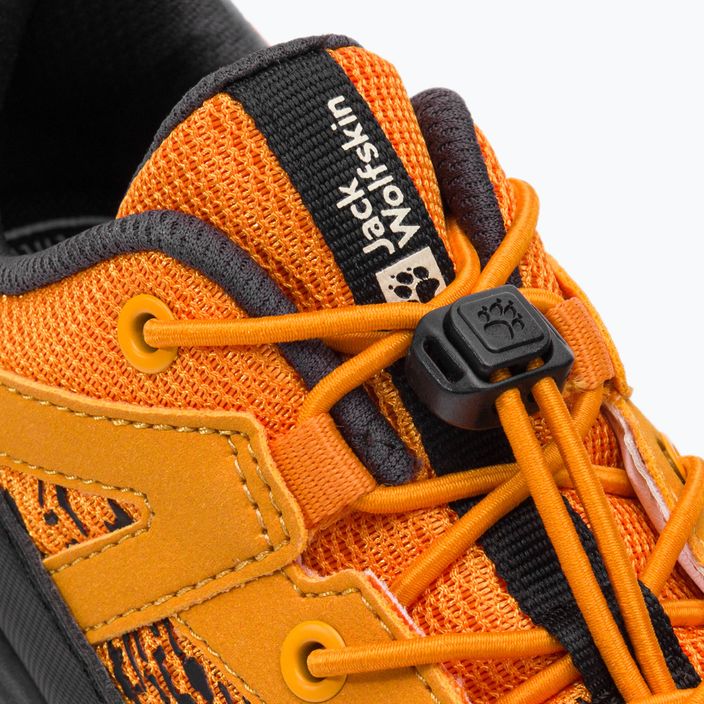 Jack Wolfskin Vili Sneaker Žemi vaikiški turistiniai batai oranžiniai 4056841 9