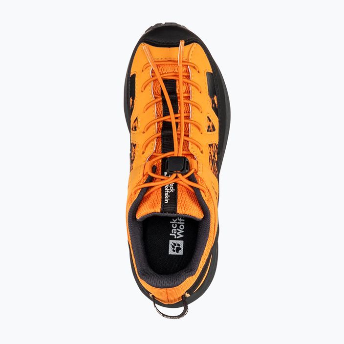 Jack Wolfskin Vili Sneaker Žemi vaikiški turistiniai batai oranžiniai 4056841 10
