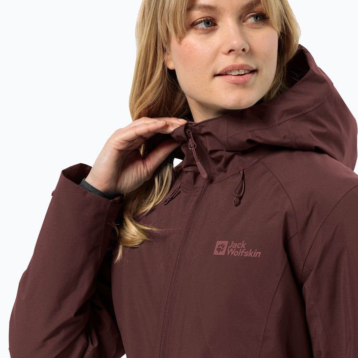 Jack Wolfskin moteriška žieminė striukė Heidelstein Ins dark maroon 4