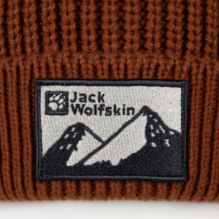 Jack Wolfskin Edo Badge Beanie carmine žieminė kepurė 4