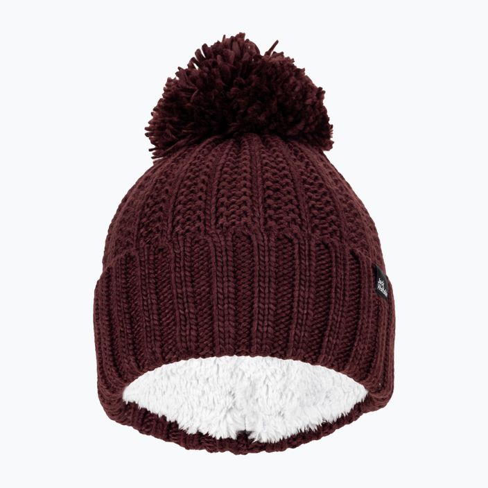 Moteriška žieminė kepurė Jack Wolfskin Highloft Knit Beanie boysenberry 2